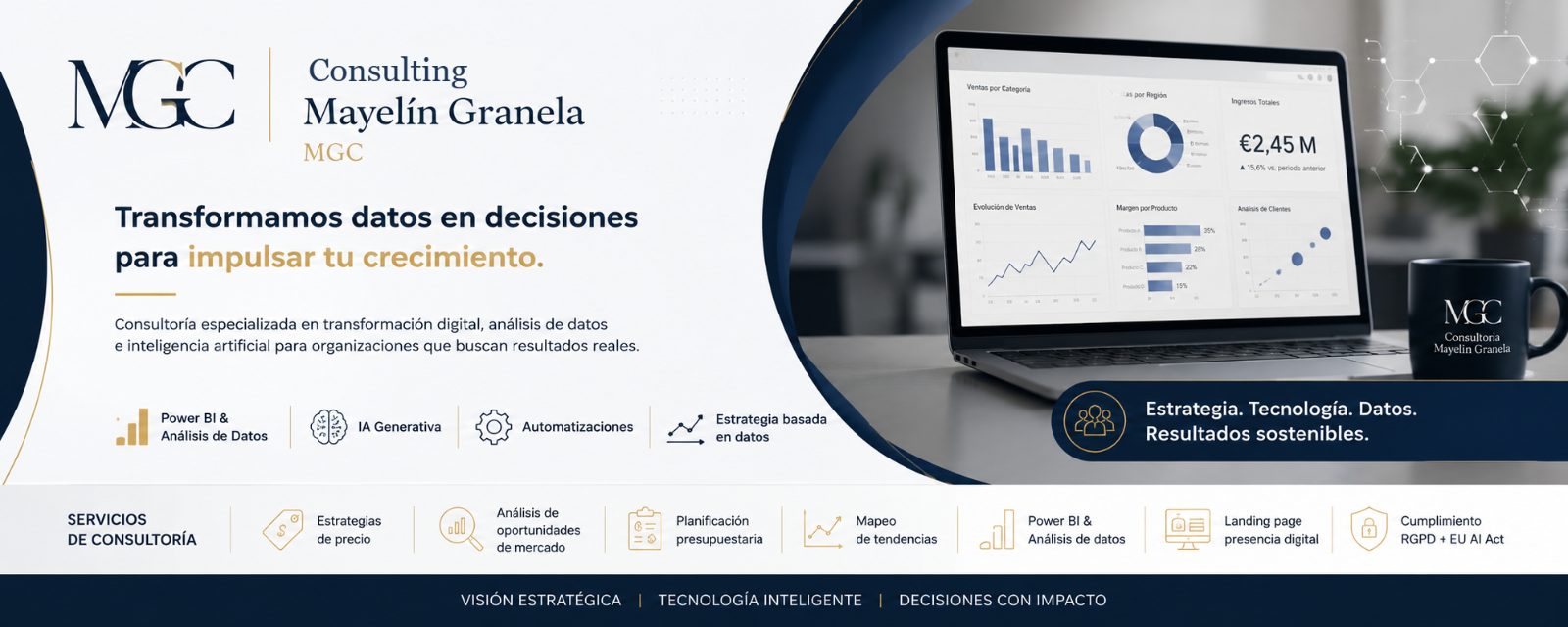 MGC · Consultoría Mayelín Granela — Transformamos datos en decisiones para impulsar tu crecimiento
